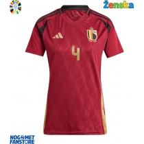 Belgija Wout Faes #4 Domaci Dres za Ženska EP 2024 Kratak Rukav